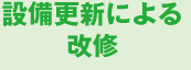 設備更新による改修